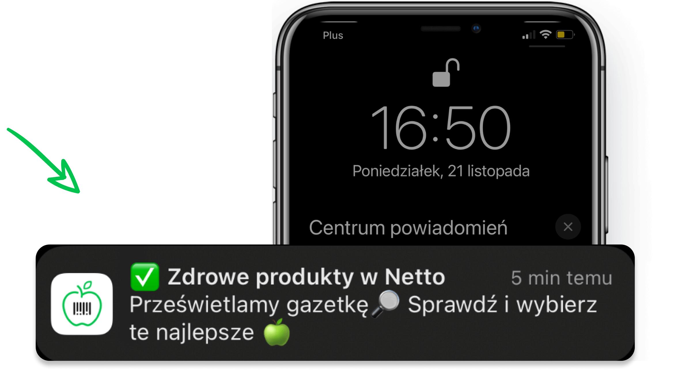 Zdrowe Zakupy - powiadomienia push