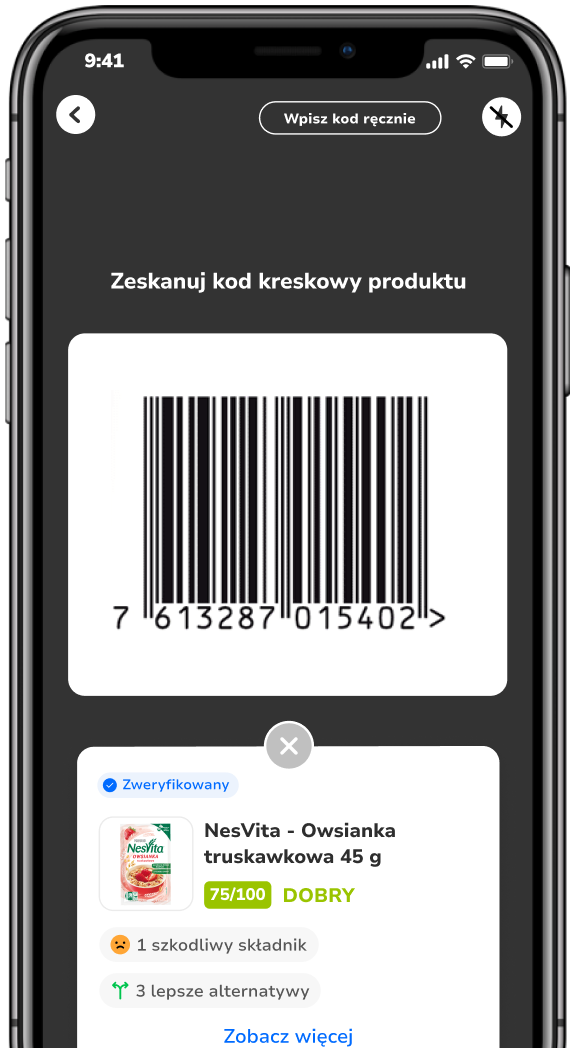 Aplikacja Zdrowe Zakupy