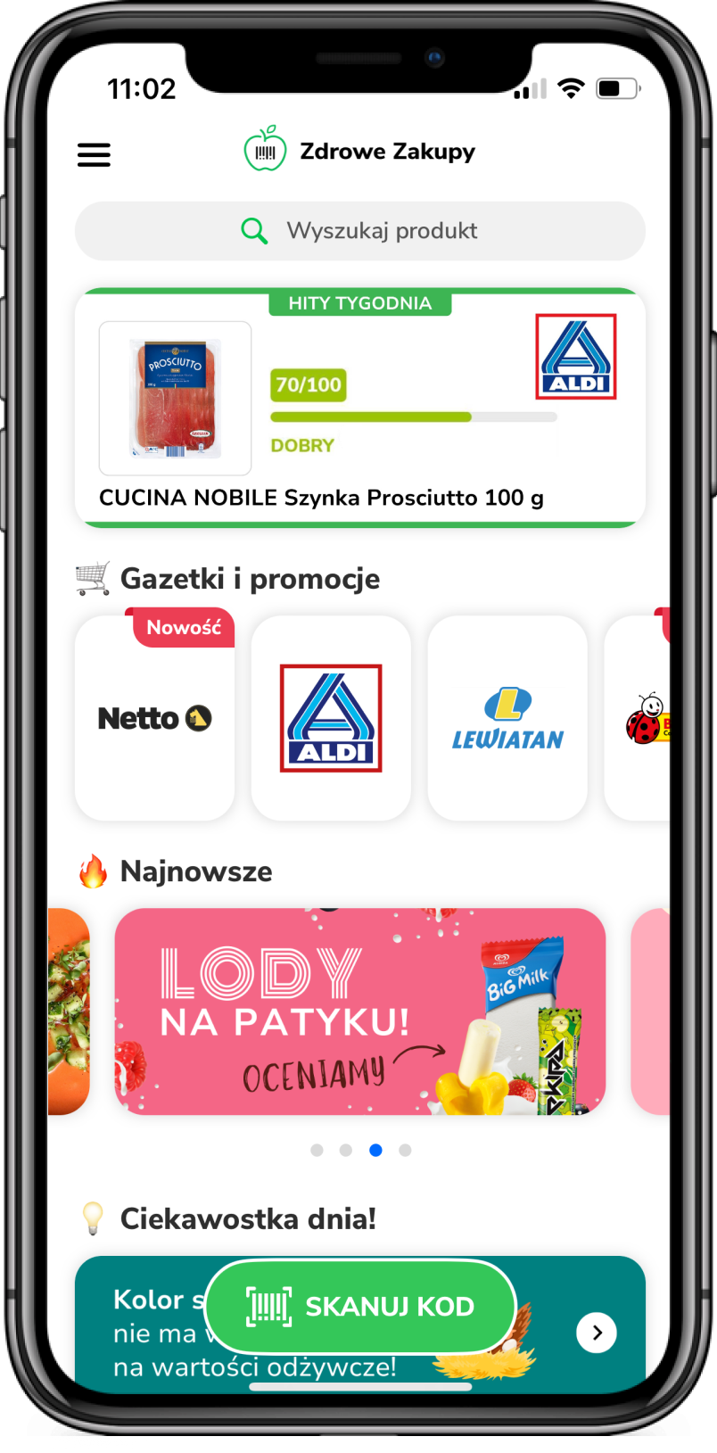 Aplikacja Zdrowe Zakupy